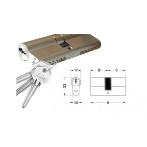 Κύλινδρος YALE 58mm (27x31 νίκελ)