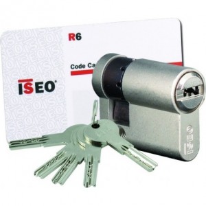 Κύλινδρος ασφαλείας ISEO R6 μισός 40mm (30x10 νίκελ)