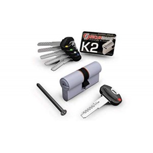 Κύλινδρος ασφαλείας SECUREMME K2 75mm (30x45 χρυσό)