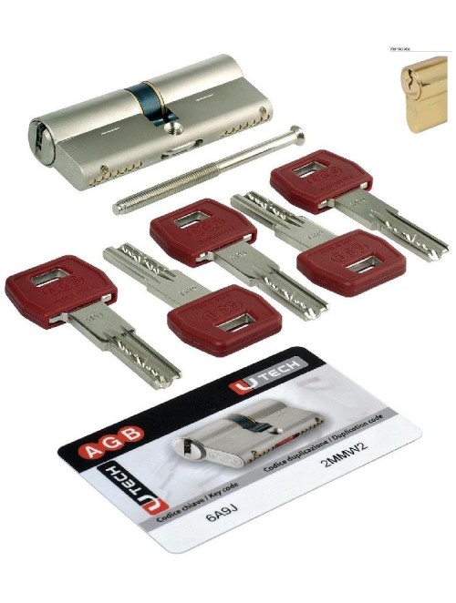 Κύλινδρος ασφαλείας AGB U TECH PS 90mm (35x55 νίκελ)