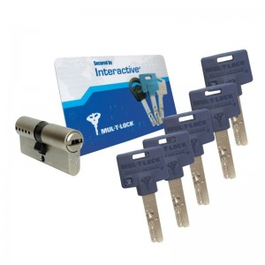 Κύλινδρος ασφαλείας MUL-T-LOCK INTERACTIVE + 3in1 81mm (31x50 χρυσό)
