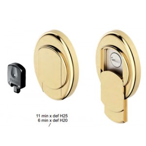 Προστατευτικό κυλίνδρου DEFENDER DISEC ΜΑΓΝΗΤΙΚΟ μπρονζέ