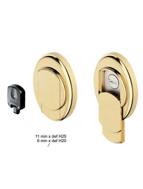 Προστατευτικό κυλίνδρου DEFENDER DISEC ΜΑΓΝΗΤΙΚΟ μπρονζέ