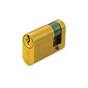 Κύλινδρος CISA οβάλ 40mm μισός (28x10 χρυσό)