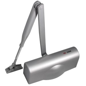 Μηχανισμός (σούστα) επαναφοράς πόρτας CISA SMART PLUS πλακέ Νο.3 με STOP (ασημί)